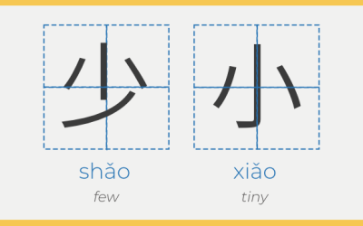 Difference Between Shǎo (少) and Xiǎo (小)